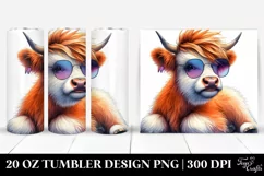 Funny Baby Cow Playing 20 Oz Tumbler Product Image 1