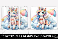 Cute Baby Unicorn Beachwear | 20 Oz Tumbler Product Image 1
