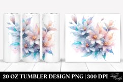 Abstract Pastel Shiny Jasmine Splash | 20 oz Tumbler Product Image 1