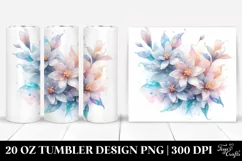 Abstract Pastel Shiny Jasmine Splash | 20 oz Tumbler Product Image 1
