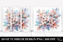 Abstract Pastel Shiny Jasmine Splash | 20 oz Tumbler Product Image 1