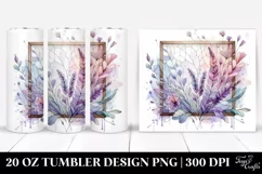 Abstract Pastel Wooden Small Stained Lavender 20 Oz Tumbler Product Image 1