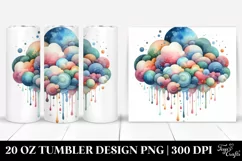 Colorful Whimsical Cloud | 20 Oz Tumbler Product Image 1