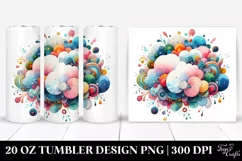 Colorful Whimsical Cloud | 20 Oz Tumbler Product Image 1