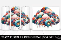 Colorful Whimsical Cloud | 20 Oz Tumbler Product Image 1