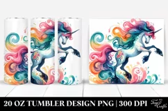 Colorful Dancing Unicorn | 20 Oz Tumbler Product Image 1