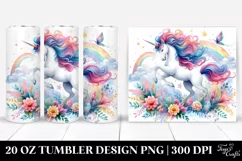 Colorful Dancing Unicorn | 20 Oz Tumbler Product Image 1