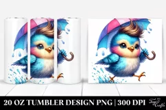 Style Bird, Transparent 20 Oz Tumbler Product Image 1