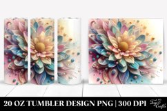 Abstract Vibrant Sunflower Tumbler | 20 oz Tumbler Product Image 1