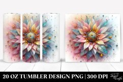 Abstract Vibrant Sunflower Tumbler | 20 oz Tumbler Product Image 1