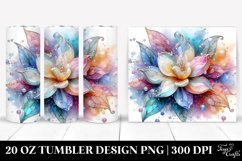 Abstract Vibrant Gardenia Tumbler | 20 oz Tumbler Product Image 1