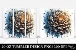 Detailed Shiny Marigold | 20 Oz Tumbler Product Image 1