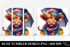Cute Baby Highlandcow Posing 20 Oz Tumbler Product Image 1
