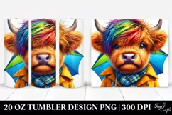 Cute Baby Highlandcow Posing 20 Oz Tumbler Product Image 1