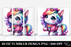 Cute Baby Unicorn Tumbler Product Image 1