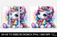 Cute Baby Unicorn Tumbler Product Image 1