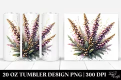 Detailed Heather with Golden Insertions | 20 Oz Tumbler Product Image 1