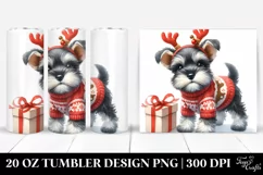 Festive Miniature Schnauzer 20 Oz Tumbler Product Image 1