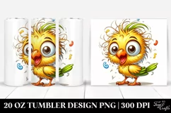 Colorful Crazy Baby Canary | 20 Oz Tumbler Product Image 1