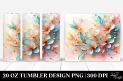 Shiny Cherry Blossom 20 Oz Tumbler Product Image 1