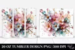Shiny Cherry Blossom 20 Oz Tumbler Product Image 1