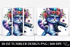 Cute Baby Cat Jumping 20 Oz Tumbler Product Image 1