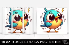 Colorful Shaking Baby Warbler | 20 Oz Tumbler Product Image 1