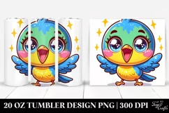 Colorful Shaking Baby Warbler | 20 Oz Tumbler Product Image 1