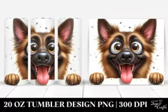 Colorful Crazy Looking Malinois | 20 Oz Tumbler Product Image 1