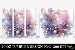 Abstract Shiny Lavender Tumbler | 20 oz Tumbler Product Image 1