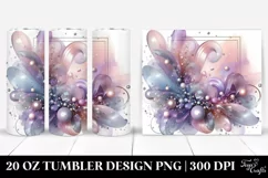 Abstract Shiny Lavender Tumbler | 20 oz Tumbler Product Image 1