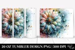 Abstract Glossy Sunflower Tumbler | 20 oz Tumbler Product Image 1