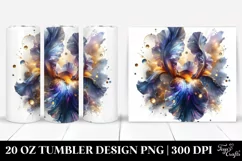 20 Oz Tumbler Sublimation | Shiny Camellia with Metallic Product Image 1