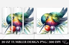 Vibrant Sleeping Hummingbird | 20 oz Tumbler Product Image 1