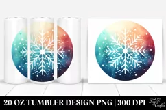 Simple Vibrant Christmas Snowflake Tumbler | 20 oz Tumbler Product Image 1