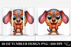 Colorful Funny Doberman Pinscher | 20 Oz Tumbler Product Image 1
