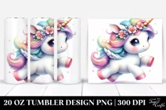 Dancing Baby Unicorn | 20 Oz Tumbler Product Image 1