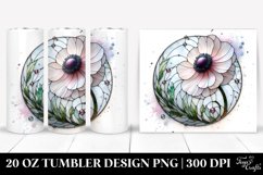 Stained Anemone -like Material 20 oz Tumbler Product Image 1