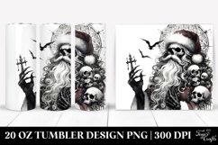Watercolor Gothic Santa 20 oz Tumbler Product Image 1
