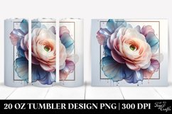 Glossy Ranunculus 20 Oz Tumbler Product Image 1