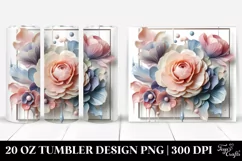 Glossy Ranunculus 20 Oz Tumbler Product Image 1
