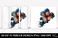 Glossy Nasturtium with Metallic Accents Clipart Product Image 1