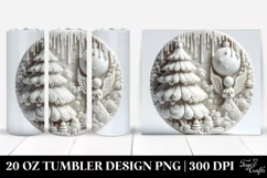 Marzipan Angel Christmas Tree, Clipart 20 Oz Tumbler Product Image 1