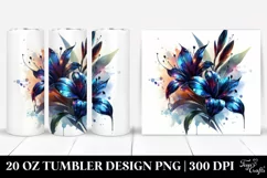 20 Oz Tumbler Sublimation | Glossy Lobelia Product Image 1