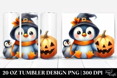 Spooky Penguin Halloween 20 Oz Tumbler Product Image 1