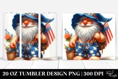 Gnome in Beach Wear | 20 oz Tumbler Product Image 1