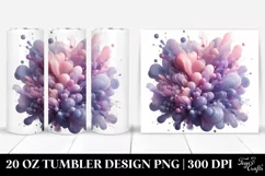 Abstract Violet 20 Oz Tumbler Product Image 1