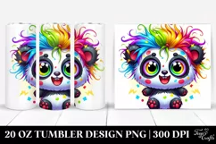 Cute Cartoon Panda | 20 Oz Tumbler Product Image 1