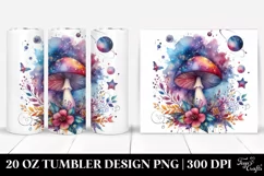 Colorful Magical Mushroom | 20 Oz Tumbler Product Image 1