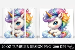 Cute Baby Unicorn | 20 Oz Tumbler Product Image 1